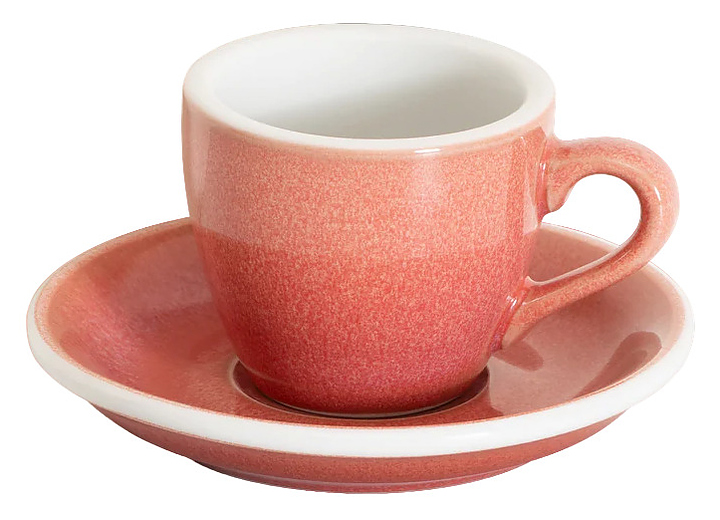Кофейная пара Loveramics Egg Espresso Cup 80-135BBE/156BBE 80 мл, ягодный (berry)