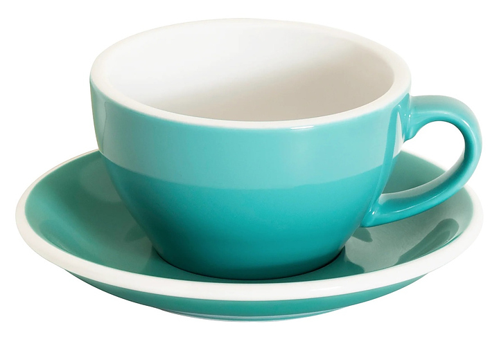 Кофейная пара Loveramics Egg Latte&Cappuccino Cup C088-98BTE/C088-14BTE 250 мл, бирюзовый (teal)
