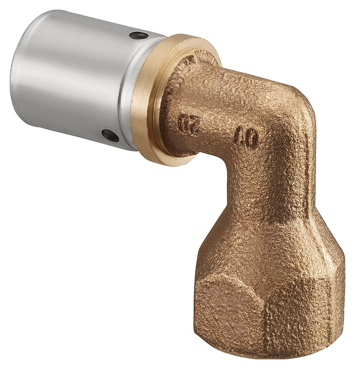 Пресс-угольник с переходом Oventrop Cofit P 1512447, 26х3 мм - Rp 3/4