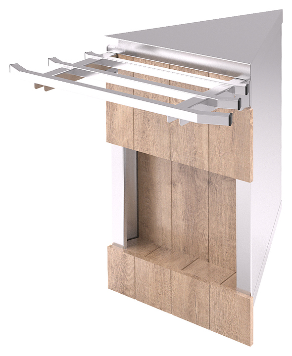 Прилавок нейтральный угловой Refettorio Capital RU10A45