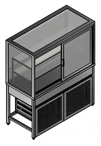 Витрина кондитерская Gastrolux ВСН-157/CUBE/ДП/СП/ДКСП/CR/З/ЛВ/ДРНС-90