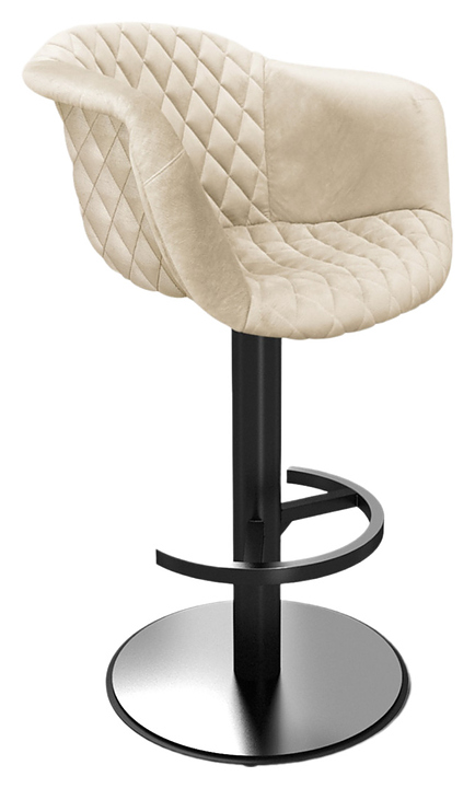 Стул барный Sheffilton SHT-ST31-С4/S137 кремовый / черный муар