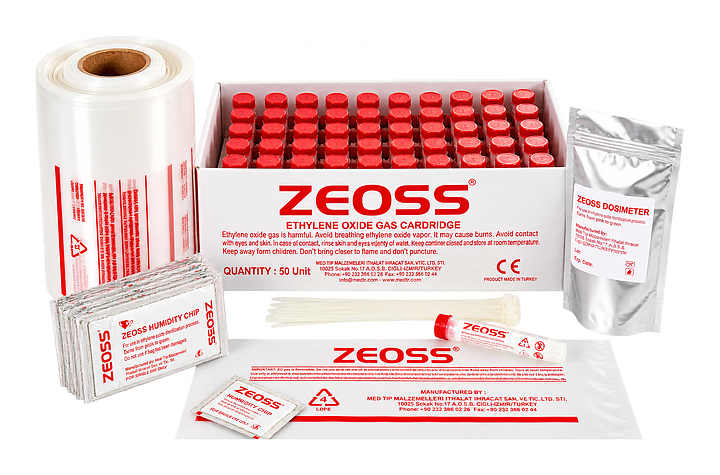 Комплект ZEOSS ZS-15 (картридж с этиленоксидом, пакет, чип влажности, дозиметр, зажим) (Med Tip)