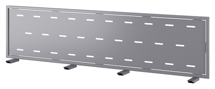 Верхний экран-перегородка КОБОР EV1-100 graphite/premium (металл)