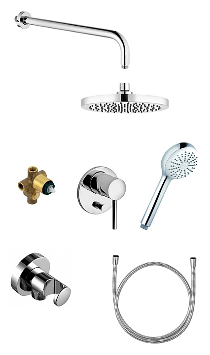 Комплект душевой встраиваемый KLUDI Bozz 386300576