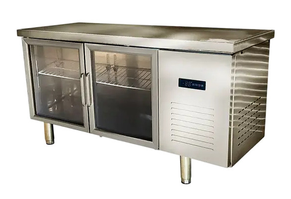 Стол холодильный CLSY Workbench 150 стекло, 250 л нержавеющая сталь