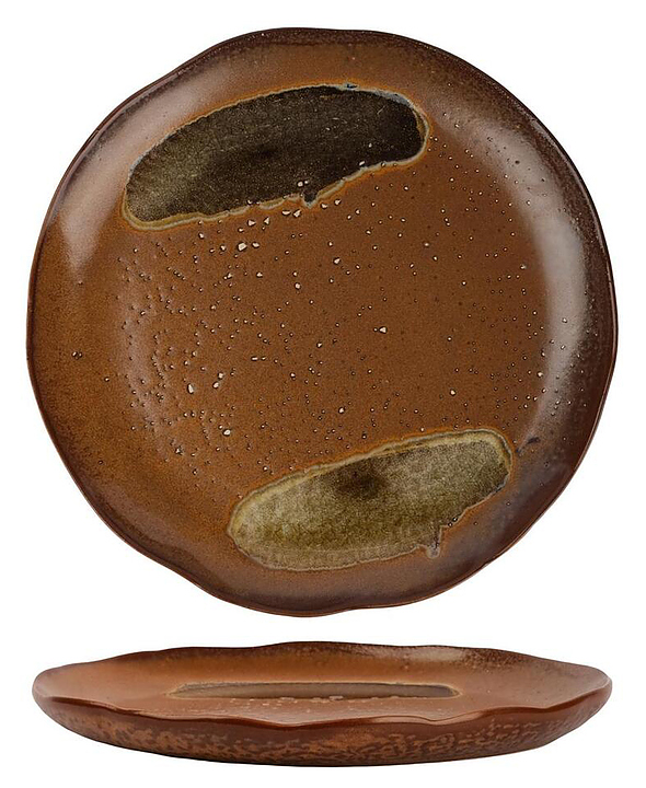 Тарелка P.L. Proff Cuisine Dark Brown Frutti di Mare 81241223 22,5 см