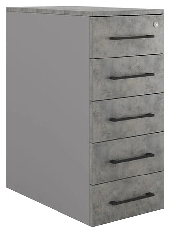 Тумба приставная КОБОР TS5-40/50 aluminum/chicago