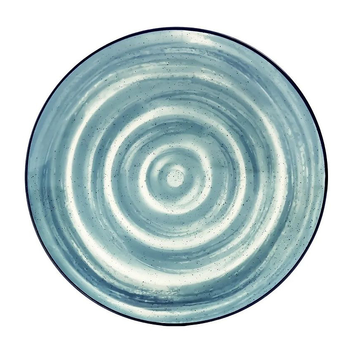 Тарелка суповая Oxford UNNI OCEANICA 151625 d 20.5 см белый, мятно-голубой