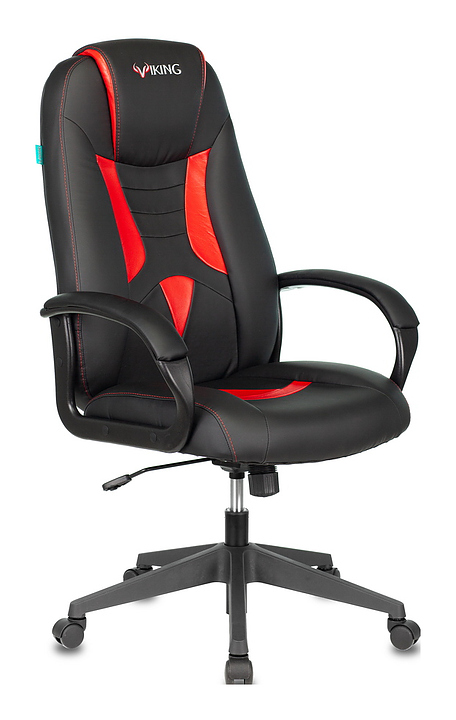 Кресло игровое Бюрократ VIKING-8N/BL-RED черный/красный искусственная кожа