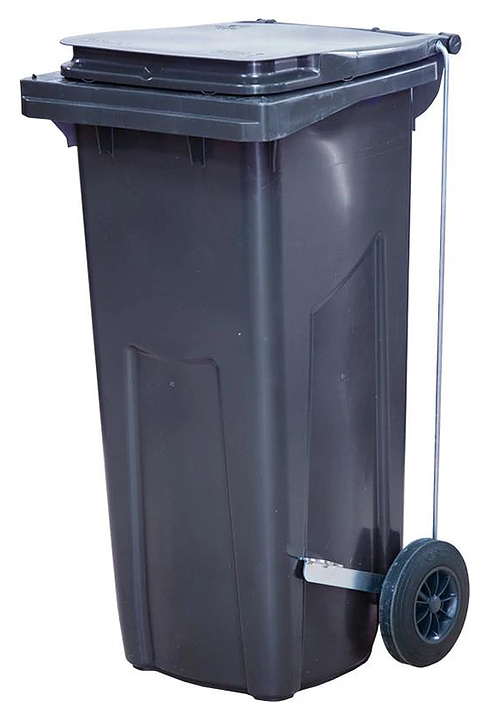 Контейнер для мусора ТАРА.РУ МКТ 120 с педалью Г, серый