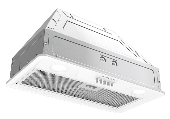 Вытяжка полновстраиваемая HiSTORY CI68B 1FWH белый, серый