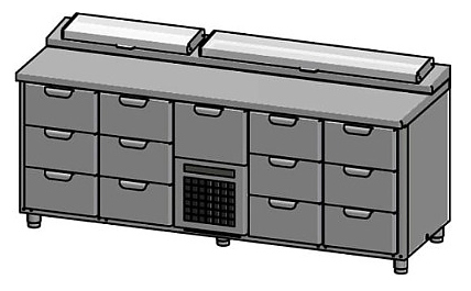 Саладетта HappyChef TC GS 3-3-CBR-3-3