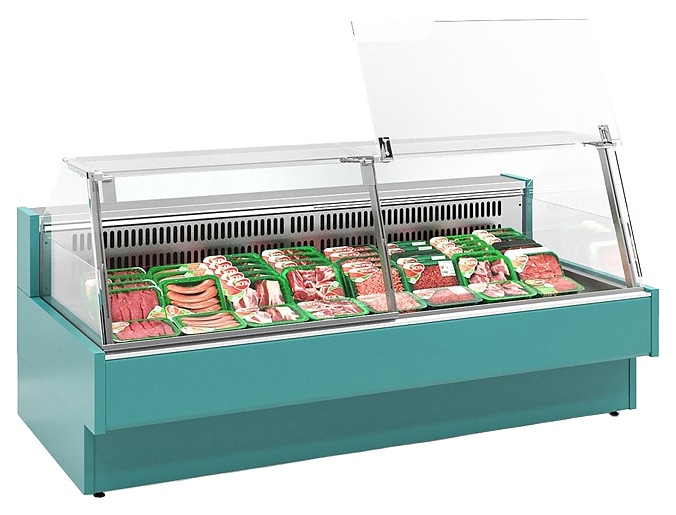 Витрина холодильная Lida Aqua-1 U (2400х1250х1200 мм)