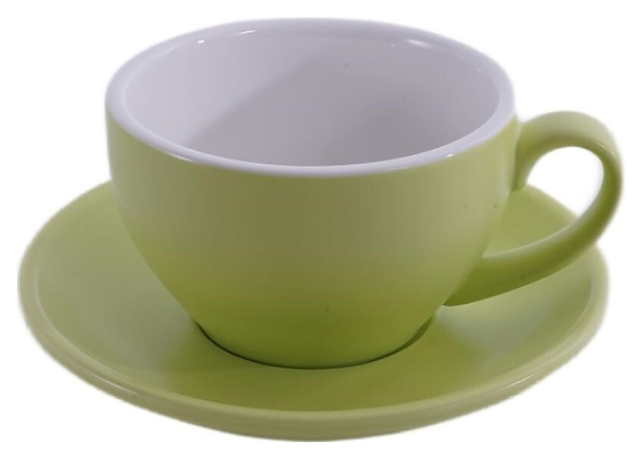 Чайная пара P.L. Barbossa Barista S0120-250-matte fruit gre 300 мл (фарфор) светло-зеленая матовая