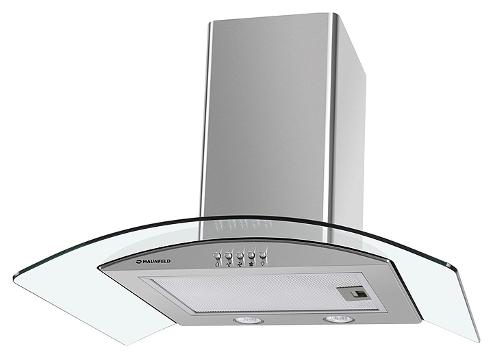Вытяжка кухонная Maunfeld Ancona PlusA 50 нержавеющая сталь / прозрачное стекло