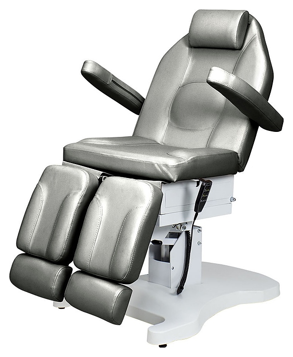 Кресло педикюрное МЭДИСОН ОНИКС-03, серебро