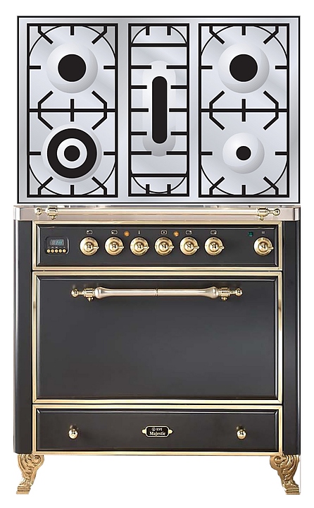 Газовая плита с духовым шкафом ILVE MC-90PD-E3