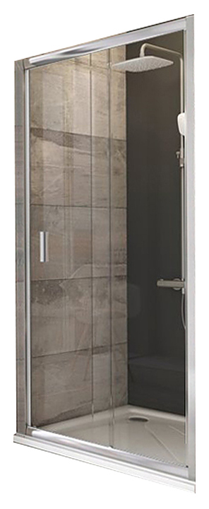 Дверь душевая Ravak Blix BLDP2 110х190 см, раздвижная, Transparent, профиль полированный алюминий