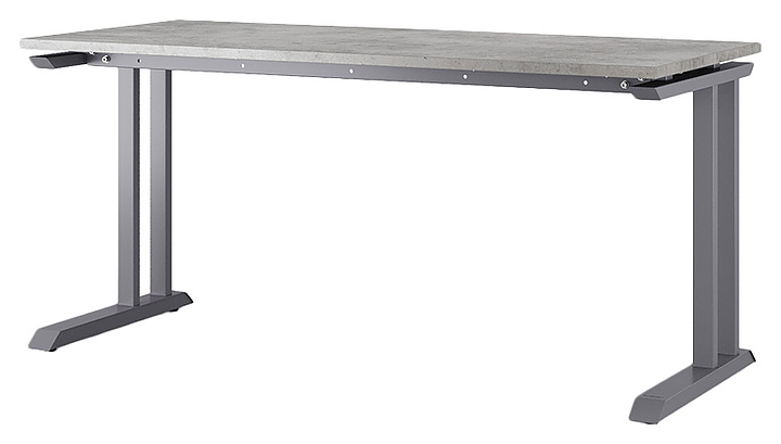 Стол офисный КОБОР L1-160/60 graphite/chicago