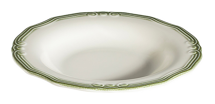 Тарелка глубокая ID Fine Relic Green 30543-211122 22 см