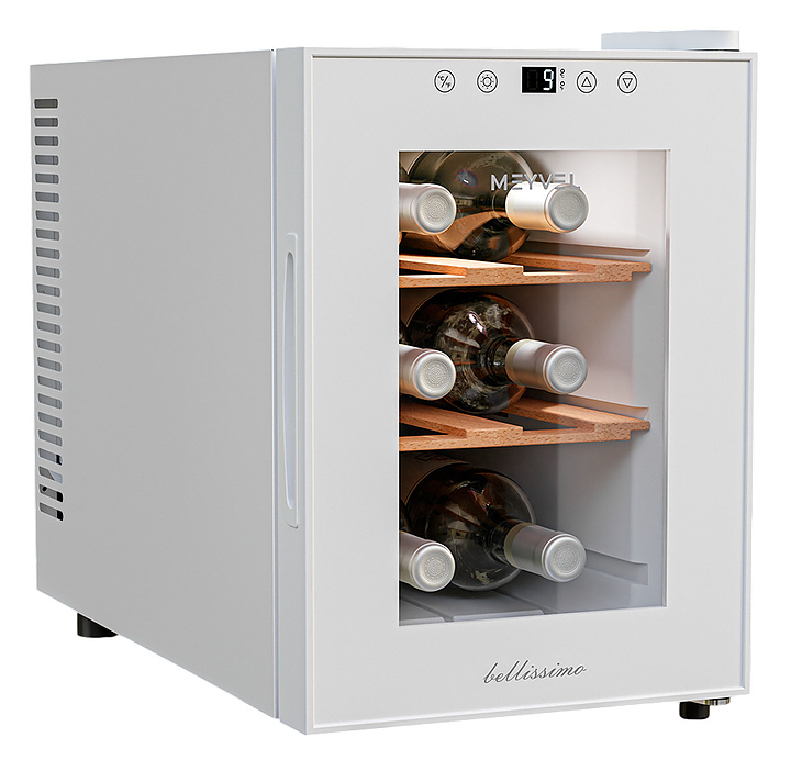 Винный шкаф MEYVEL MV06-TWF1-Next 16 л 260х495х380 мм белый