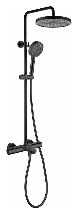 Душевая система термостатическая Aquatek Вега 3jet AQ2043MB черный матовый