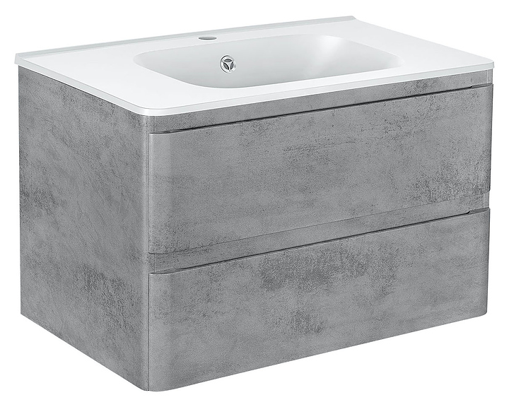 Тумба под раковину Vincea Vico 800 Beton 79х46,6 см, подвесная, бетон