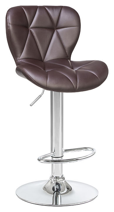 Стул барный DOBRIN 5022-LM BARNY (коричневый, хромированная сталь)