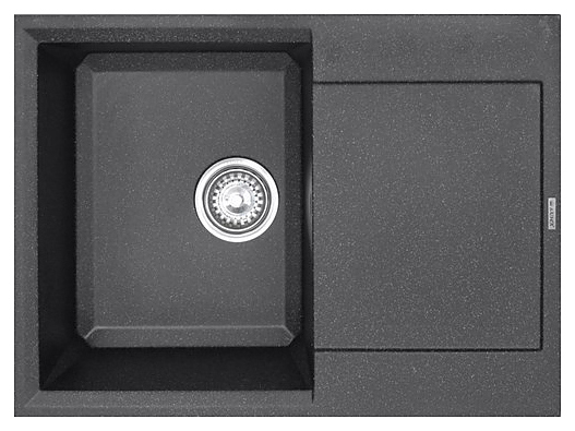 Мойка кухонная Kaiser KMM-5068 BS черная с белой крошкой