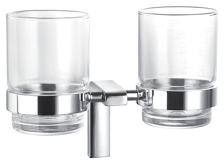 Стакан для зубных щеток с держателем CEZARES ULTIMA CZR-F-8930A двойной