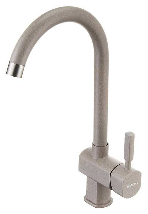 Смеситель для кухни AQUATON Лиам 1AX003FCXX250 серый шёлк