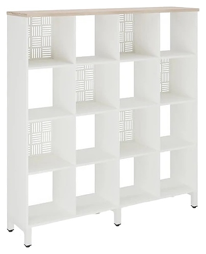 Стеллажная система КОБОР SQ-4X4 white/natural