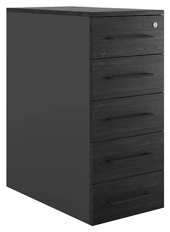 Тумба приставная КОБОР TS5-40/80 black/wood