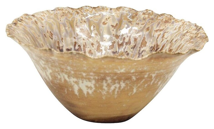 Салатник P.L. Proff Cuisine Pearl Coral Flower Frutti di Mare QB23171007 450 мл d=15,5 см h=8 см (керамика)