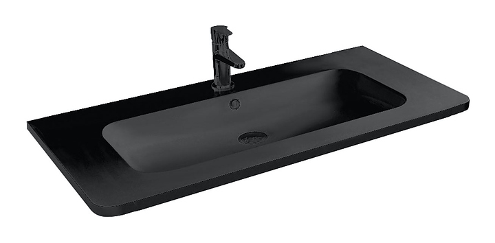 Раковина Vincea VCB-1RA100B 100х48 см, черная