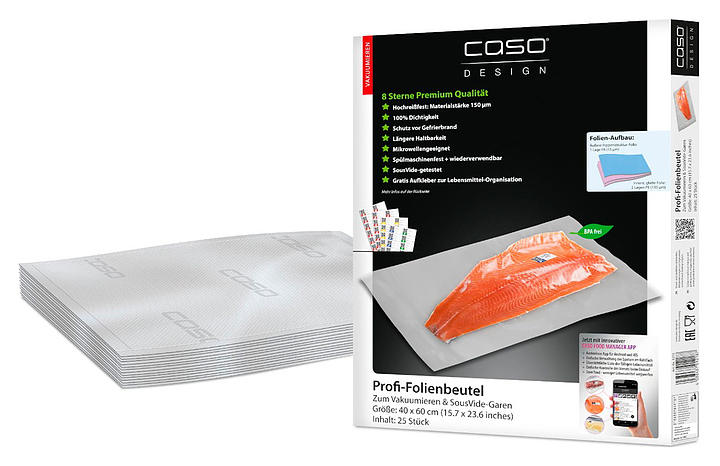 Пакеты вакуумные CASO VC 40*60, 150 мкм, 25 шт