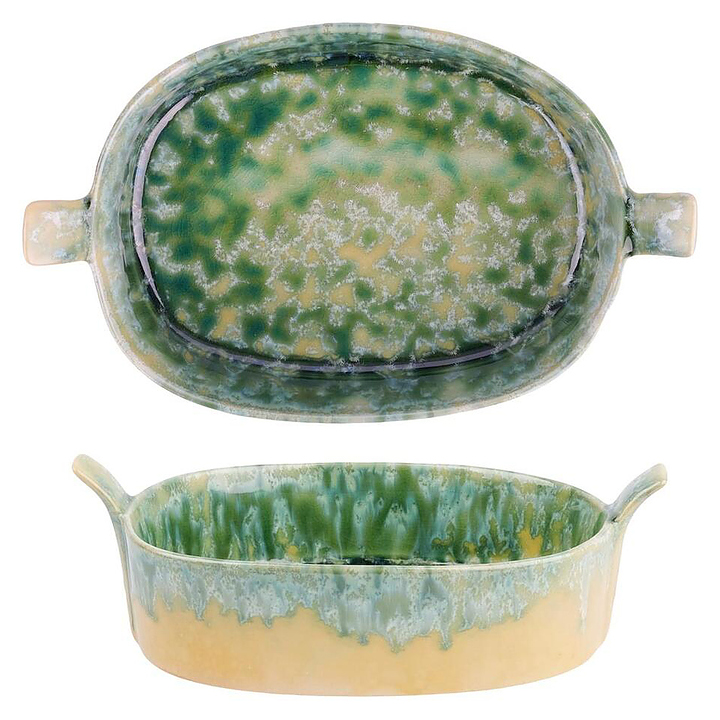 Блюдо овальное P.L. Proff Cuisine Green Frutti di Mare 81222021 19,5х11,2 см