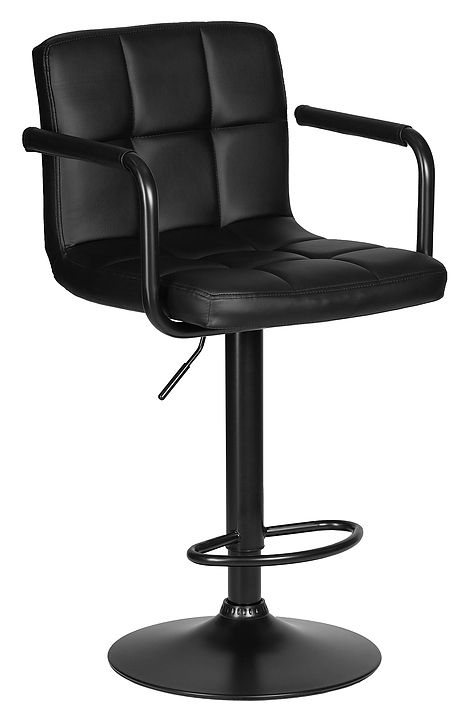 Стул барный DOBRIN 5011-LM-N KRUGER ARM BLACK (черный) 2 шт.