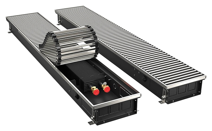 Конвектор внутрипольный Royal Thermo ATRIUM-90/200/2200-DG-U-NA