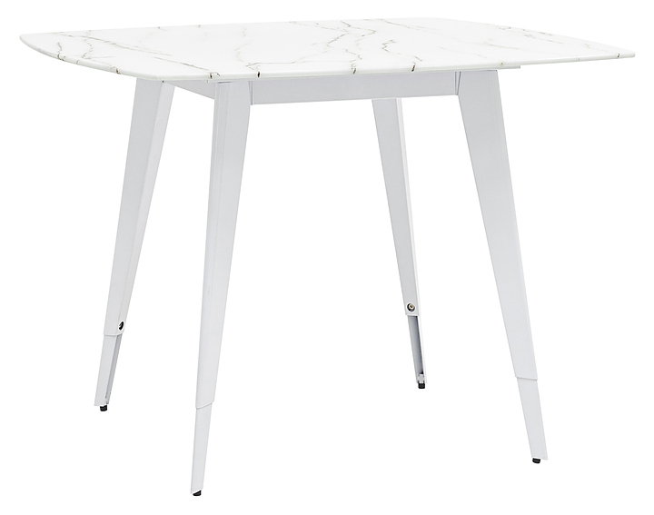 Стол Stool Group Ричмонд 100*100 белый стеклянный