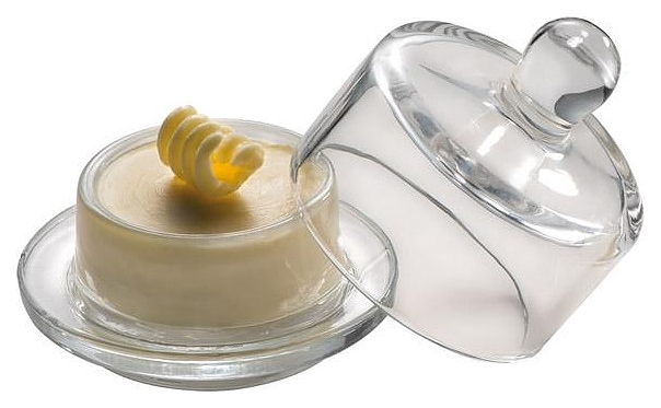 Масленка APS 79818 d=9 см h=9 см с крышкой (стекло)