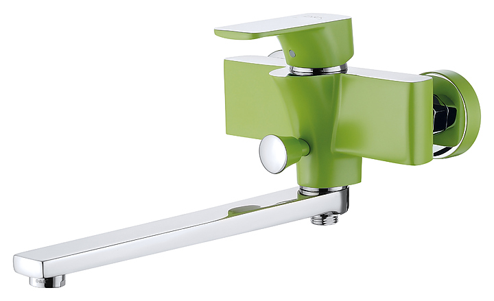 Смеситель для ванны с душем D&K Berlin Humboldt DA1433312 зеленый, хром