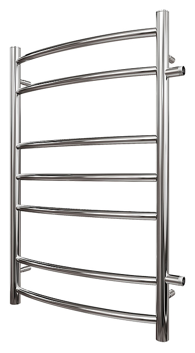 Полотенцесушитель водяной с боковым подключением Point Альфа PN05558 П7 500x800, хром