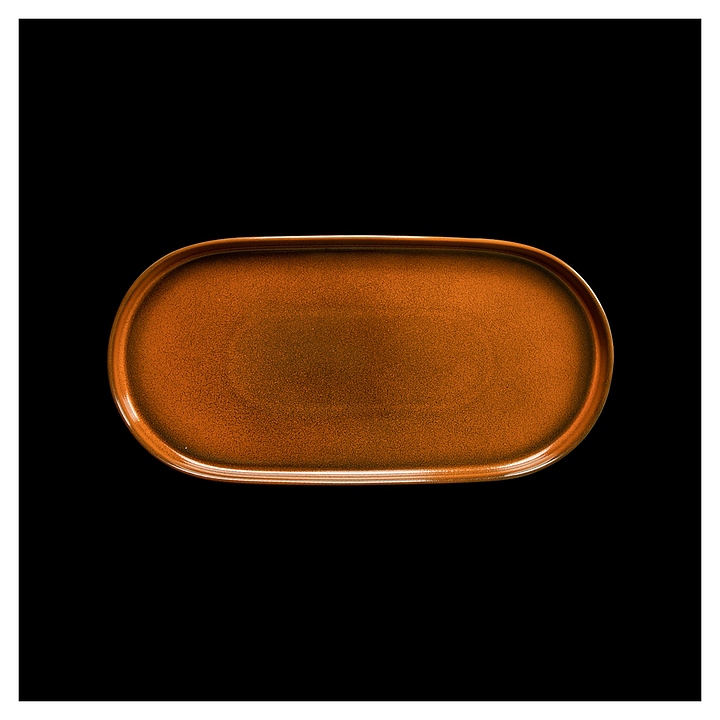 Блюдо сервировочное Corone Cocorita TTSY1326 36х18 см (фарфор) овальное оранжевое