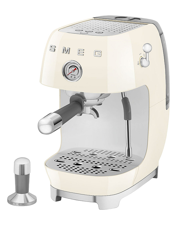 Эспрессо кофемашина SMEG ECF03CREU 1.65 кВт кремовый, глянцевый
