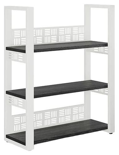 Стеллаж открытый КОБОР SО3-100/36 aluminum/wood