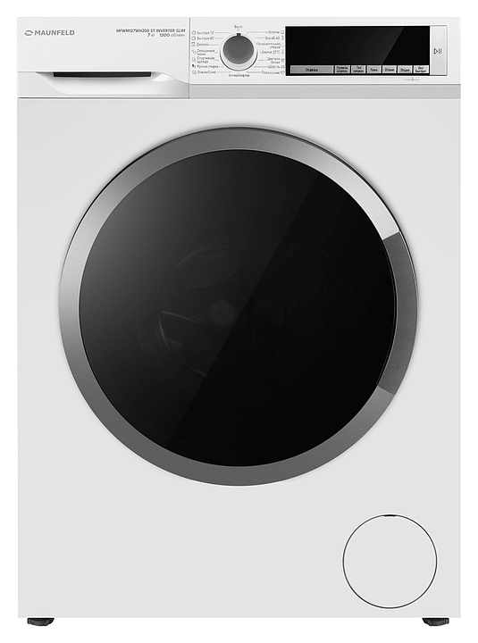 Стиральная машина Maunfeld MFWM127WH200 ST INVERTER SLIM белая