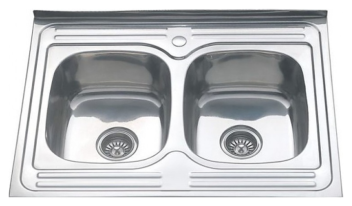 Кухонная мойка двойная MELANA 8060S 061/2 *5 0,8/180