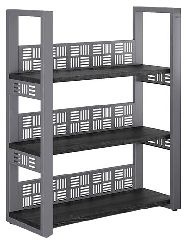 Стеллаж открытый КОБОР SО3-120/36 graphite/wood